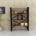 Könyvespolc, diófa - DRAKKAR