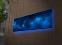 LED-es megvilágítású vászon falikép, többszínű -