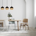 Mennyezeti lámpa, fekete
világosbarna -