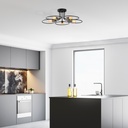 Mennyezeti lámpa, fekete -