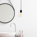 Mennyezeti lámpa, fekete -