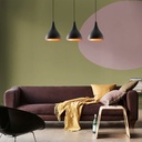 Mennyezeti lámpa, fekete -