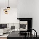 Mennyezeti lámpa, fekete
világosbarna -