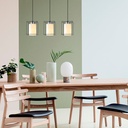 Mennyezeti lámpa, fekete -