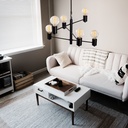 Mennyezeti lámpa, fekete -