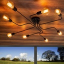 Mennyezeti lámpa, fekete - DRAGON