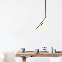 Mennyezeti lámpa, 6 égős, fekete -