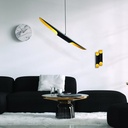 Mennyezeti lámpa, fekete -