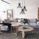 Mennyezeti lámpa, fekete -