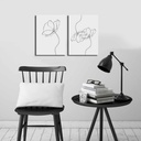 Vászon falikép, 2 db, többszínű -