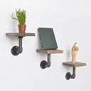 Fali polc, fekete
diófa -