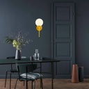 Fali lámpa, arany -