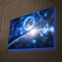LED-es megvilágítású vászon falikép, többszínű - LUNAIRE