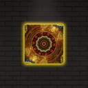 LED-es megvilágítású vászon falikép, többszínű -