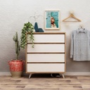 Komód, tölgyfa
fehér - POITIER