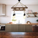 Mennyezeti lámpa, diófa - PICASSO