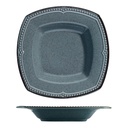 Porcelán étkészlet, 24 db-os, Kék, négyszögletes - CARRE