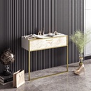 Konzolasztal, arany
fehér -