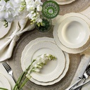 24 db-os étkészlet, fehér
arany -