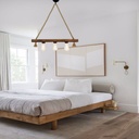 Mennyezeti lámpa, diófa -