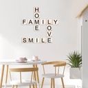 Fa fali dekoráció, fekete
fehér -