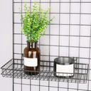 Fém fali dekoráció, fekete -