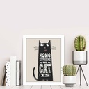 Keretezett falikép, többszínű -