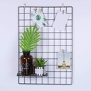 Fém fali dekoráció, fekete -