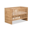 Rácsos ágy, 120x60 cm, diófa - TIGROU