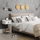 Éjjeliszekrény, fehér - NAN