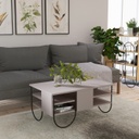 Dohányzóasztal, szürkésbarna - UPDO