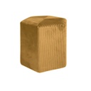 Puff hatszögletű bársony mustársárga - MARINE