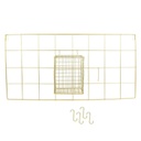 Többfunkciós fém falitartó kosárral, arany - PENSEBETE