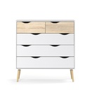 Komód, tölgy sonoma/fehér - IKKE