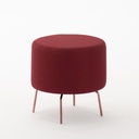 Ülőke, 40 cm, bordó, réz láb - TAHITI