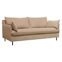 3 üléses kinyitható kanapé, bézs - SIMPLY