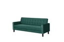 3 személyes ágyazható kanapé, ágyneműtartóval, zöld - SPLENDIDE