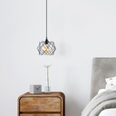 Mennyezeti lámpa, Fekete - FABRICE