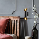 Fali lámpa, Fekete - COLOMBE