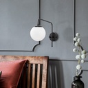 Fali lámpa, Fekete - OLIVE