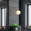 Fali lámpa, Arany - OLIVIA