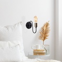 Fali lámpa, Fekete - FRED