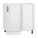 Egyajtós alsó sarokszekrény, 80/82 cm, fehér - LAC DES SIGNES