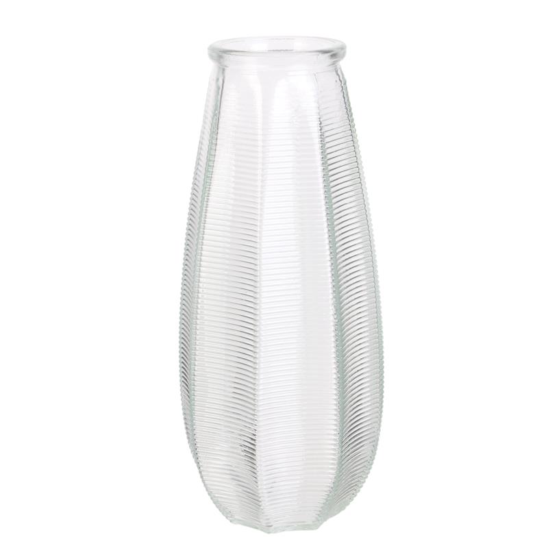 Üveg váza 28cm, átlátszó - CORNICHON