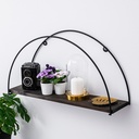 Falipolc, diófa, fekete - DEMILUNE