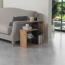 Polcos lerakóasztal, antracit tölgyfa - PRATIQUE