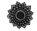 Juta szönyeg fekete 118 cm - MANDALA
