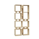 Könyvespolc térelválasztó, tölgy színű - CLAUSTRA