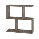 Lerakóasztal polcos, antikolt barna - SUAVE