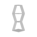 Sarok fali polc, fehér - TRAPEZE